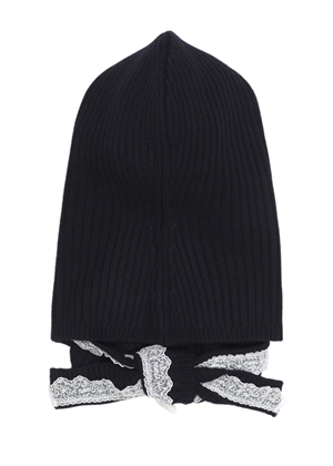 Compact wool balaclava lace Sky Captain B3020274 Ganni 